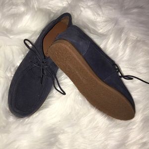 Suede laced up booties
